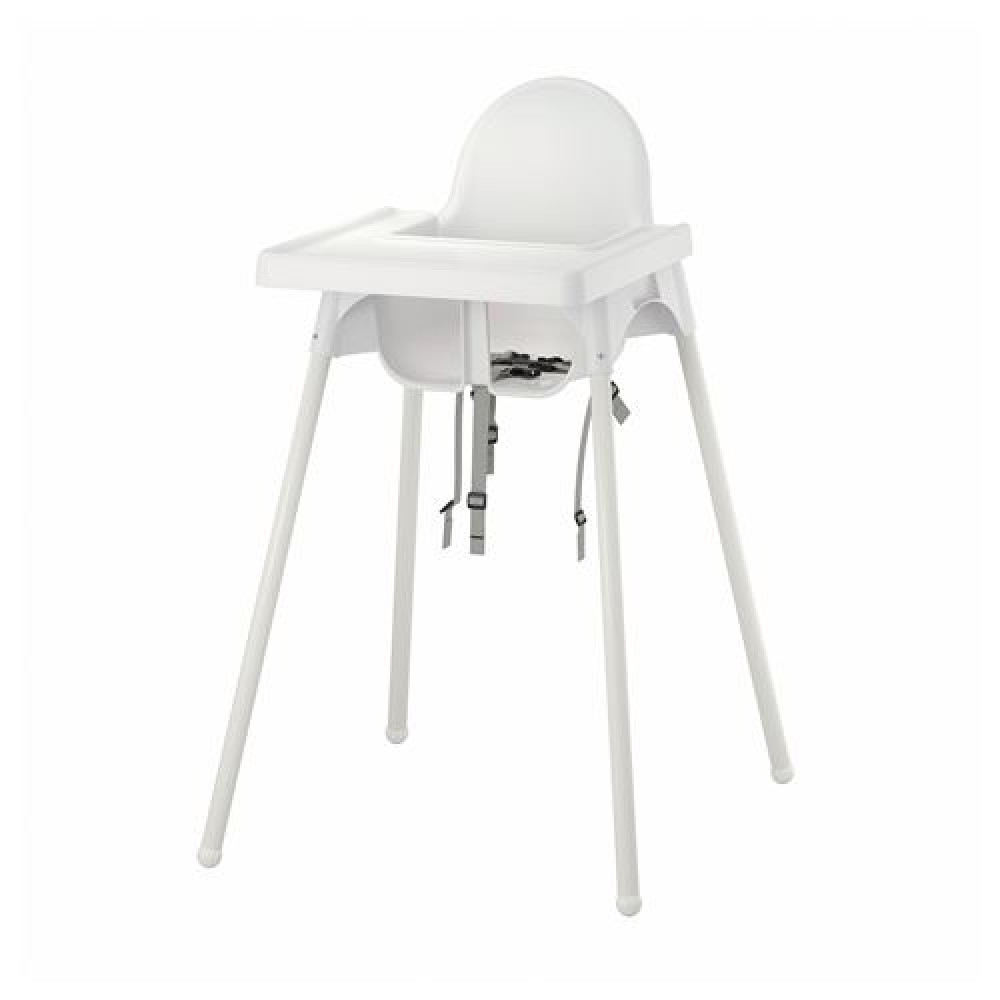 IKEA ANTILOP - tepsili mama sandalyesi, 90 cm (beyaz)