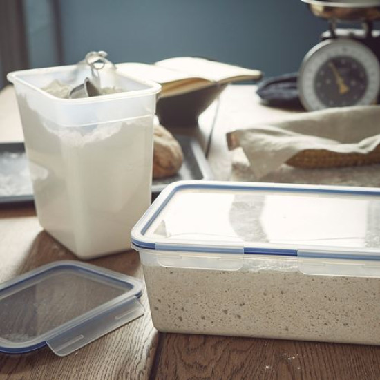 IKEA 365+ - kapaklı plastik saklama kabı, 4,2 lt (plastik) plastik