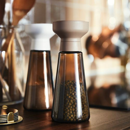 HALVTOM - baharat öğütücü, 19 cm (cam-kahverengi) cam-kahverengi