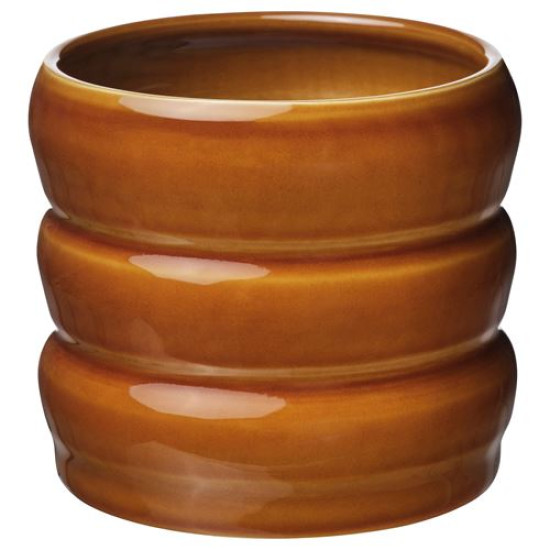 ikea-hasselbukett-seramik-saksı-12-cm-kahverengi-sarı