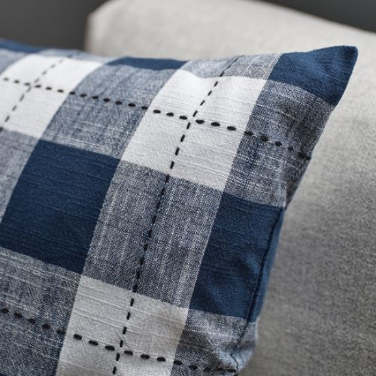 IKEA SVAMPFLY - kırlent kılıfı, 50x50 cm (koyu mavi) koyu mavi