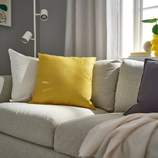 IKEA PROFETBLOMMA - kırlent, 50x50 cm (sarı) sarı