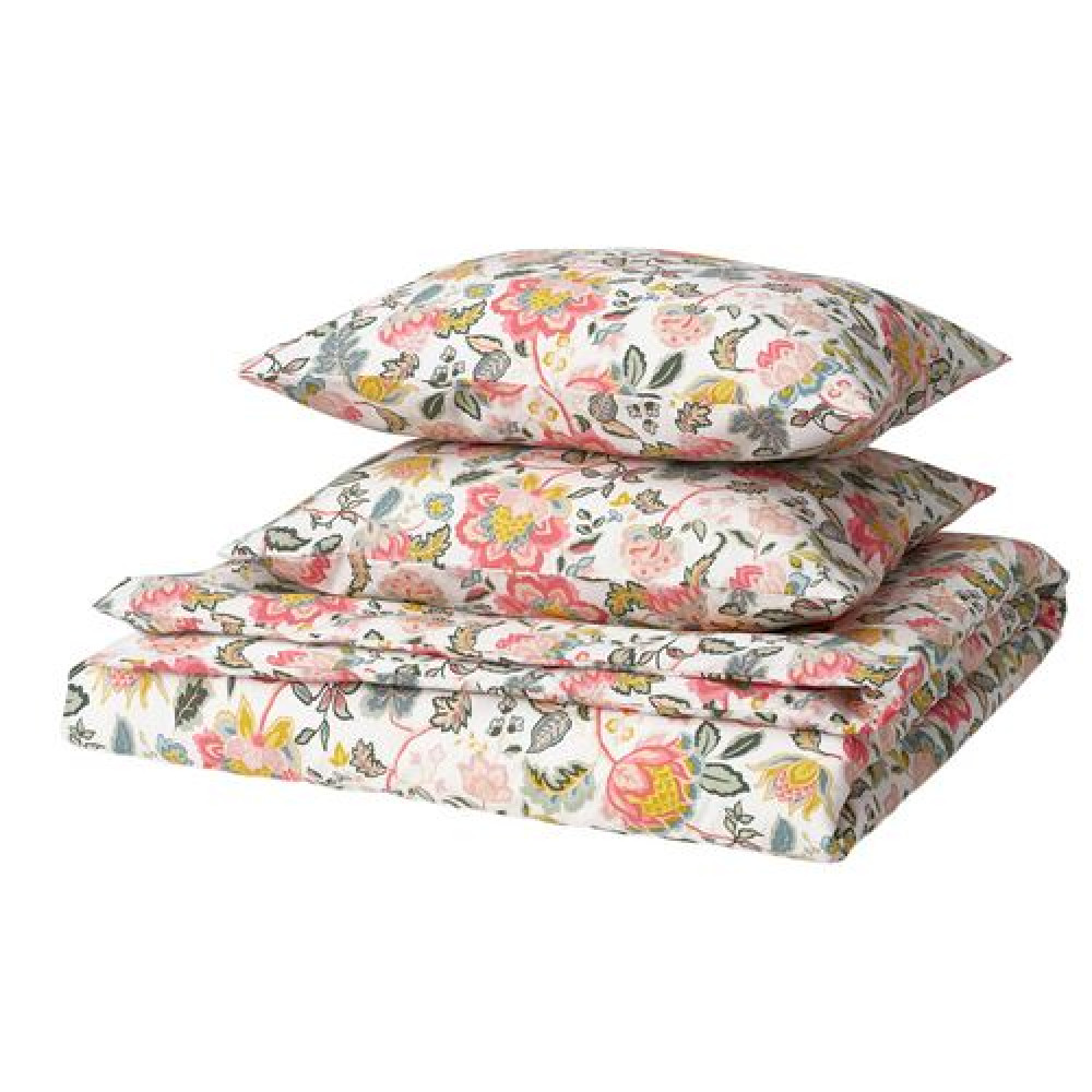 IKEA DAGGSALVIA - çift kişilik nevresim seti, 240x220/50x60 cm (çok renkli)