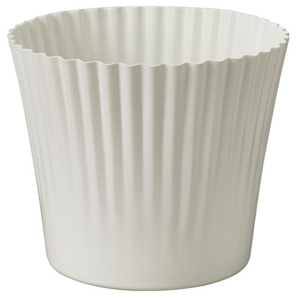 IKEA VINTERFINT - çelik saksı, 12 cm (beyaz)