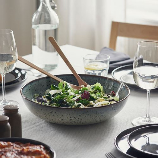 ikea-gladelig-seramik-servis-kasesi-30-cm-bej-yeşil-bej-yeşil