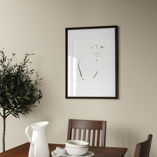ikea-klotkörsb-r-ahşap-çerçeve-50x70-cm-meşe-görünümlü-koyu-kahve