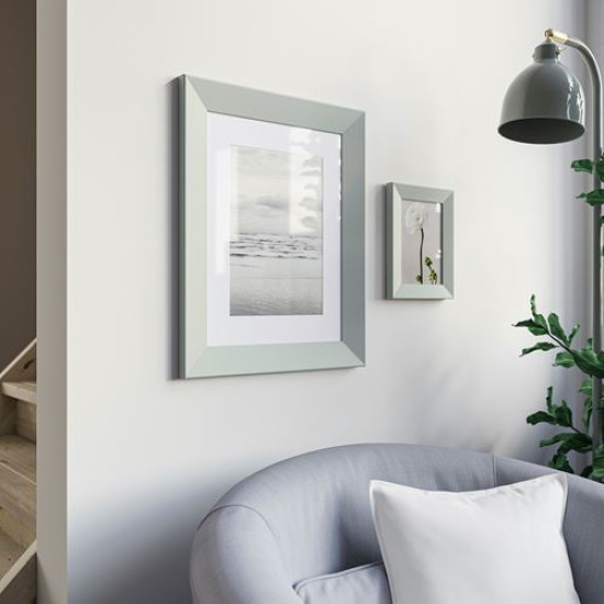 IKEA PLOMMONTRÄD - renkli çerçeve, 30x40 cm (soluk gri-yeşil)