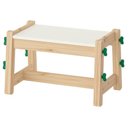IKEA FLISAT - çocuk bankı (huş-yeşil)