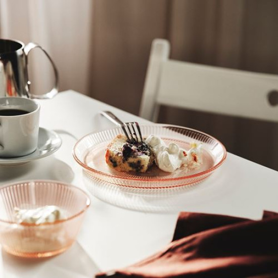 ikea-havsg-dda-cam-kase-12-cm-şerit-deseni-pembe-şerit-deseni-pembe