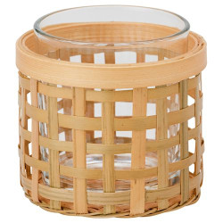 IKEA PÅVEFINK - tealight mumluk, 8 cm (bambu)