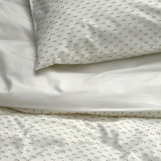 ikea-bandknippe-tek-kişilik-nevresim-seti-150x200-50x60-cm-beyaz-yeşil-beyaz-yeşil