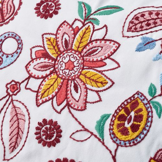 IKEA FJALLFRYLE - kırlent, 50x58 cm (beyaz-çok renkli) beyaz-çok renkli