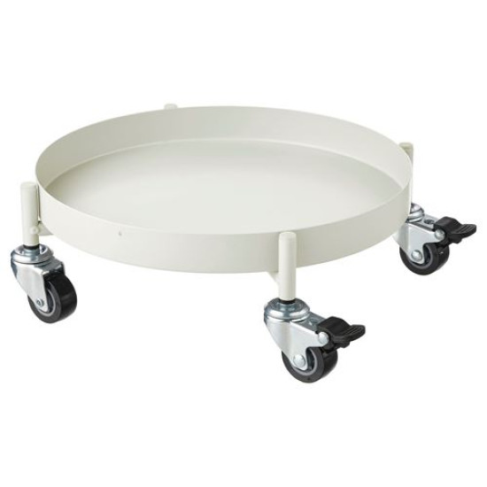 ikea-olivblad-tekerlekli-saksı-altı-32-cm-kırık-beyaz-kırık-beyaz
