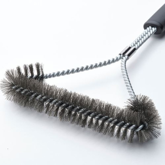 IKEA GRILLTIDER - barbekü-ızgara temizleme fırçası, 35 cm (paslanmaz çelik-siyah) paslanmaz çelik-siyah