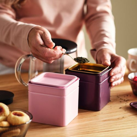 BLOMNING - gıda saklama kutusu, 10x10x10 cm (kahverengi kırmızı-pembe) kahverengi kırmızı-pembe