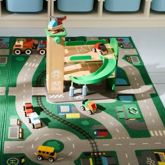 IKEA LILLABO - çocuk halısı, 75x133 cm (yeşil)