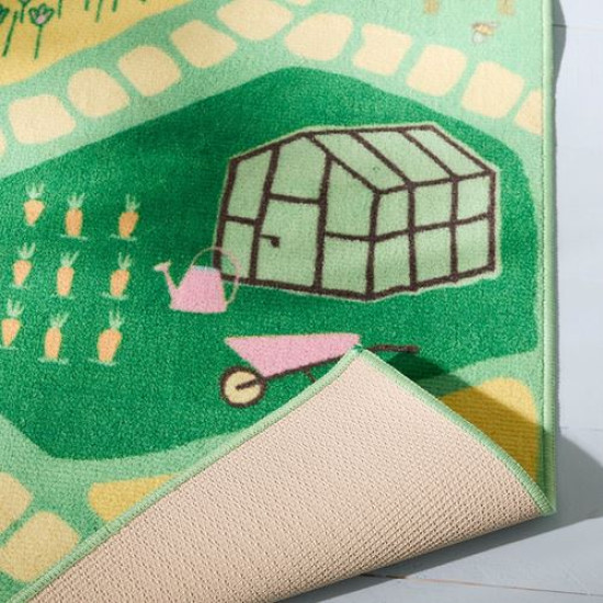 IKEA HUSSPARV - çocuk halısı, 100x133 cm (yeşil)