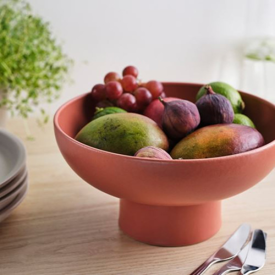 ikea-blomvecklare-seramik-servis-kasesi-26-cm-kırmızı-kahverengi-kırmızı-kahverengi
