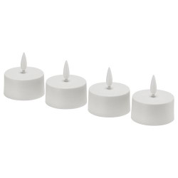 IKEA SKATGÅS - LED'li tealight mum (beyaz)