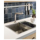 IKEA NORRSJÖN - eviye süzgeci, 42x19x9 cm (paslanmaz çelik) paslanmaz çelik