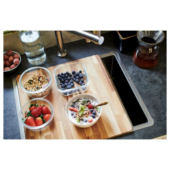 IKEA NORRSJÖN - kesme tahtası, 44x42 cm (meşe) meşe