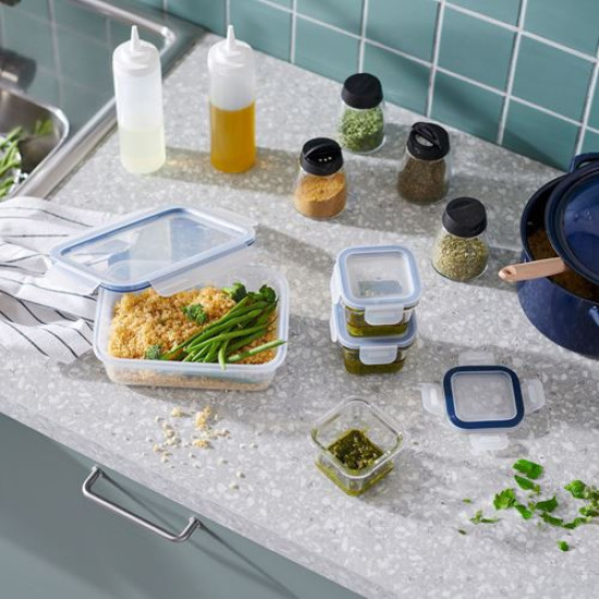 IKEA 365+ - kapaklı plastik saklama kabı, 1 lt (plastik) plastik