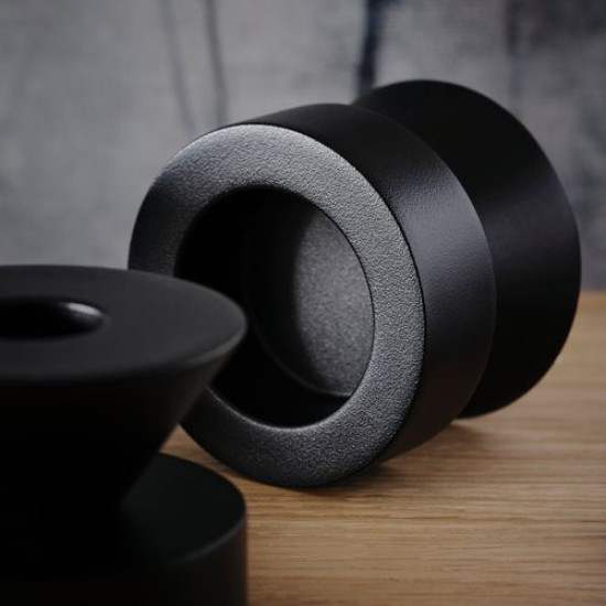 IKEA STOCKHOLM 2025 - şamdan/tealight mumluk, 6 cm (siyah)