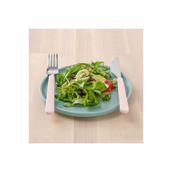 Ikea Upphöjd Çatal,Kaşık,Bıçak Takımı 16 Parça, Pembe