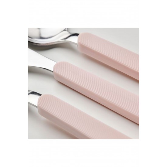 Ikea Upphöjd Çatal,Kaşık,Bıçak Takımı 16 Parça, Pembe