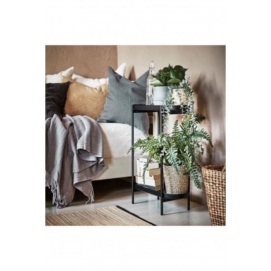 OLIVBLAD çiçeklik, siyah, 56 cm