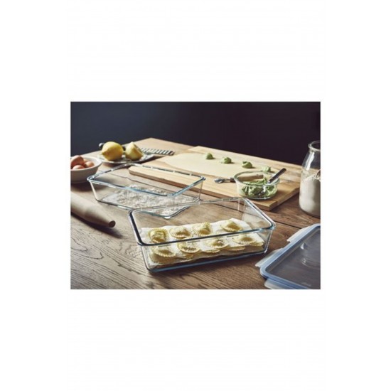 IKEA 365+ Cam Plastik 3.1 lt Kapaklı Cam Saklama Kabı