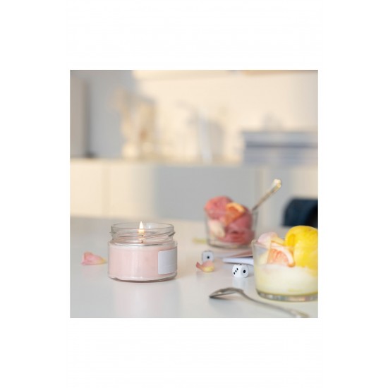 IKEA Adelsyren Uçuk Pembe 20 Saat Cam Kapta Kokulu Mum