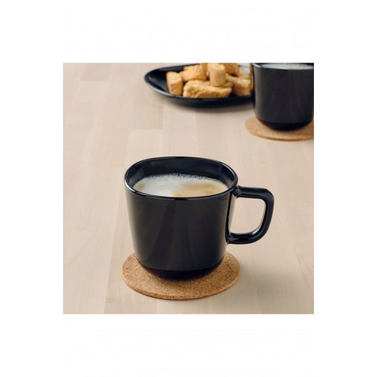 IKEA Backig Siyah Kupa 370 Ml ( 6 Adet )