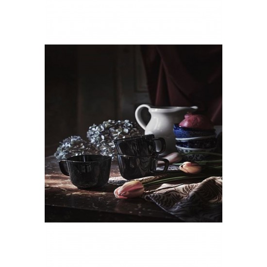 IKEA Backig Siyah Kupa 370 Ml ( 6 Adet )