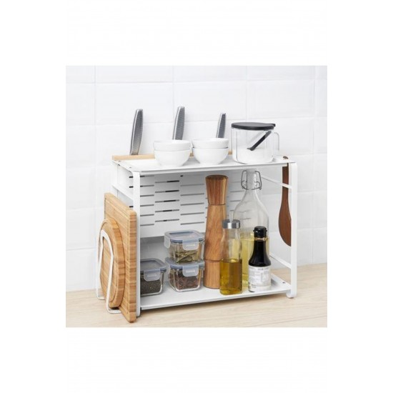 IKEA Avsteg Beyaz 40x21 cm Tezgah Üstü Düzenleyici