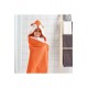 BRUMMIG çocuk banyo havlusu, turuncu, 70x140 cm, başlıklı