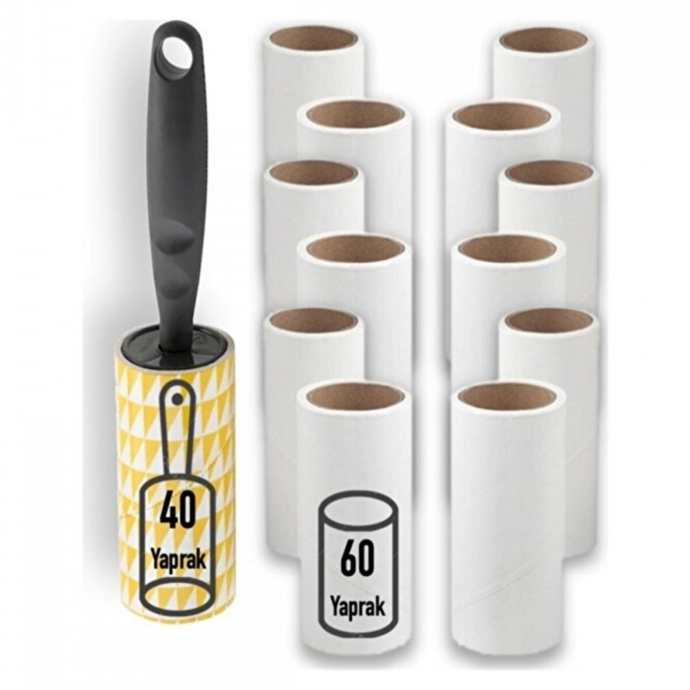 IKEA Bastis Iplik Tüy Toplayıcı Rulo Ve 12 Adet Yedek Paket Kartuş