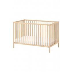 IKEA SNIGLAR bebek karyolası, kayın görünümlü, 60x120 cm