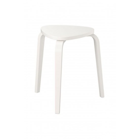 IKEA Beyaz Renk Tabure 42x48x45 Cm   Huş Ağacı Tabure-sandalye Tekli