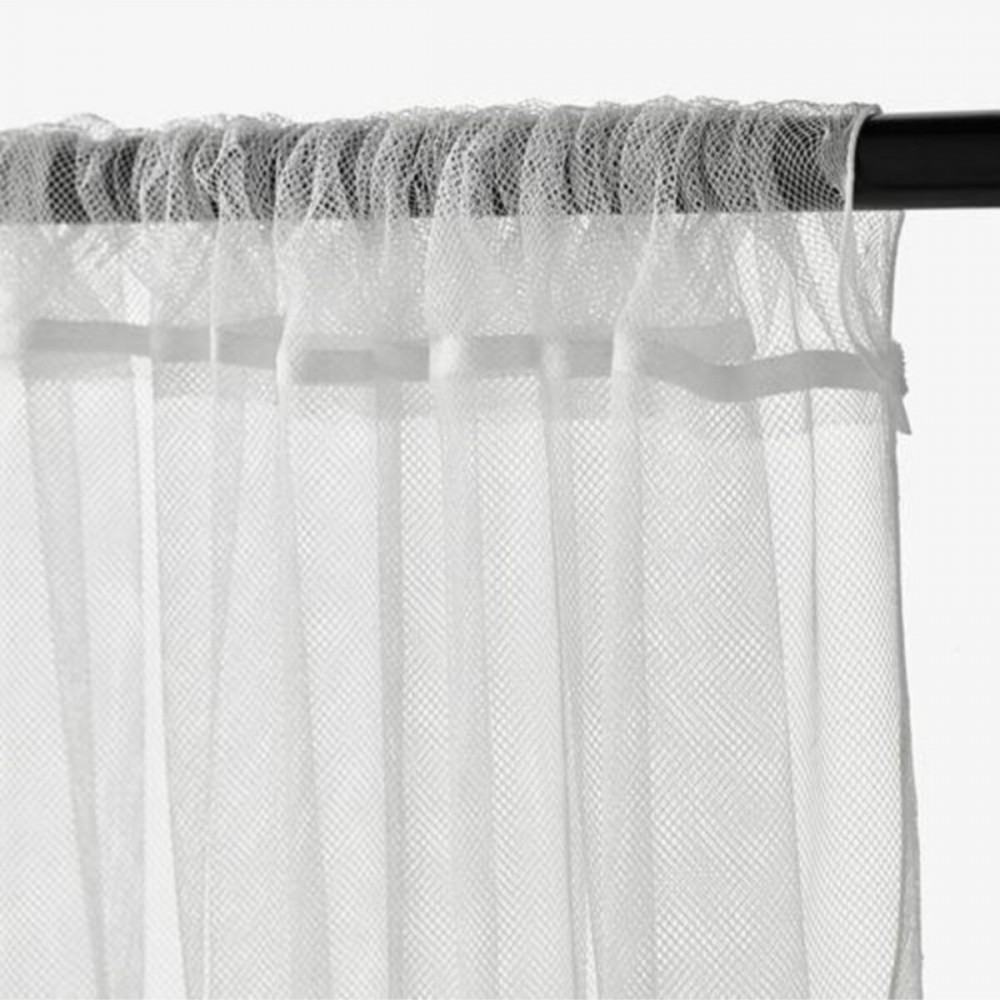 IKEA Lill Beyaz 280x300 cm Tül Perde 2 Kanat