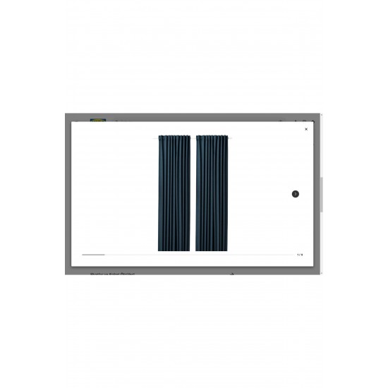 Blahuva Karartma Perde/2 Kanat, Koyu Mavi, 145x300 Cm