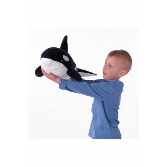 Blavıngad Katil Balina Yumuşak Oyuncak, Siyah-beyaz, 60 Cm, kentsoylu