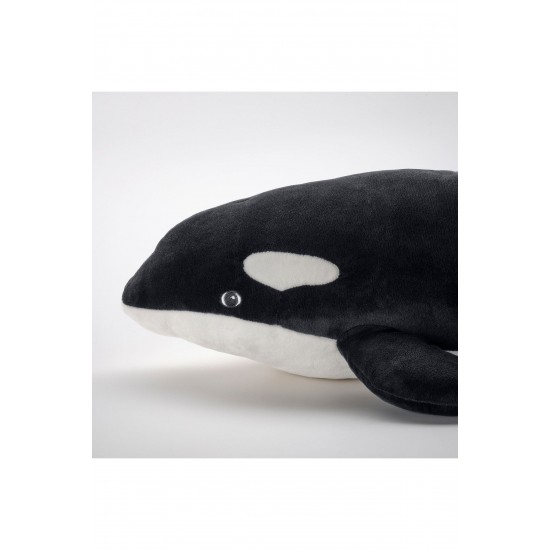 Blavıngad Katil Balina Yumuşak Oyuncak, Siyah-beyaz, 60 Cm, kentsoylu