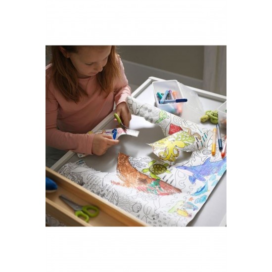 IKEA Blavıngad Rulo Boyama Kağıdı, Beyaz