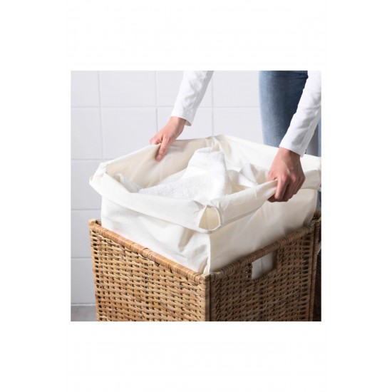 IKEA Branas Rattan 80 lt Çamaşır Sepeti