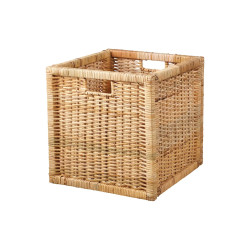 IKEA Branas Kutu Sepet Rattan Açık Kahve 32x34x32 Cm