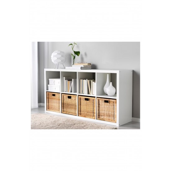 IKEA Branas Rattan Sepet  Açık Kahve 32x34x32 Cm