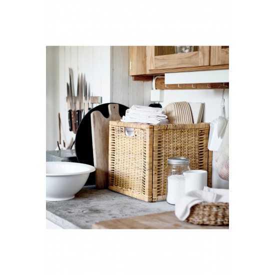 IKEA Branas Rattan Sepet  Açık Kahve 32x34x32 Cm