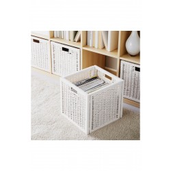 IKEA BRANAS 32x34x32 Beyaz Rattan Sepet