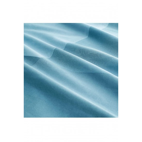 IKEA Brunkrissla Çift Kişilik Nevresim Takımı, Açık Mavi, Çıtçıtlı